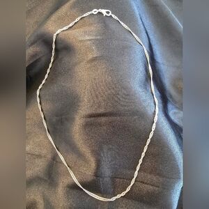 925 Sterling Silver Twisted Chain Necklace – 18” | 3.2g